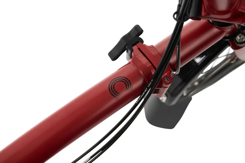 Brompton C Line Explore Folding Bike 2023 in House Red-2